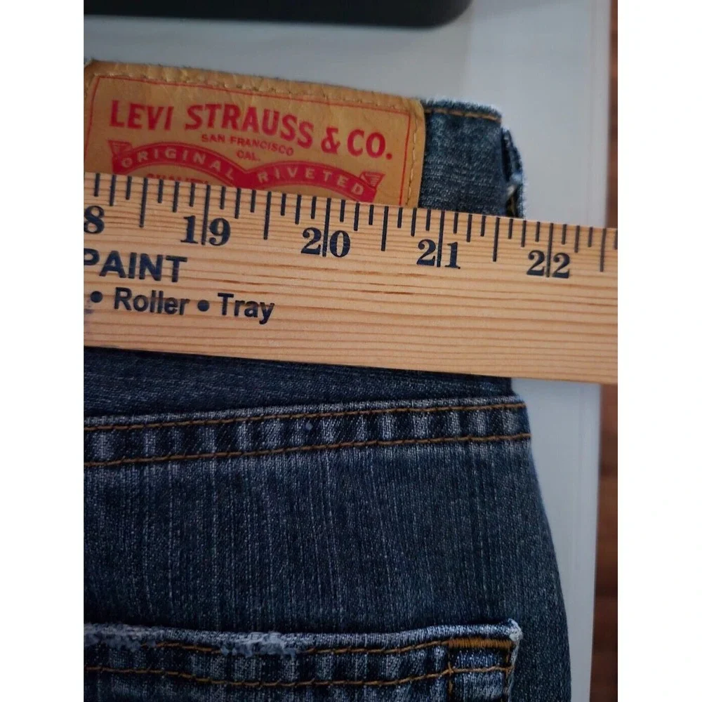 Levi's 550 Relaxed Fit Straight Blue Denim Jeans Rugged Mens‎ Sz 42 x 29